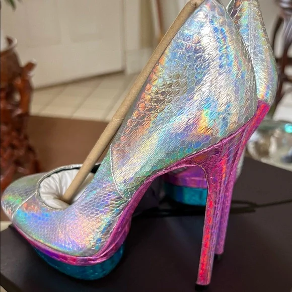 Brian Atwood Fontanne platform a ray of rainbow sunshine Fontanne size 6m - Picture 3 of 14
